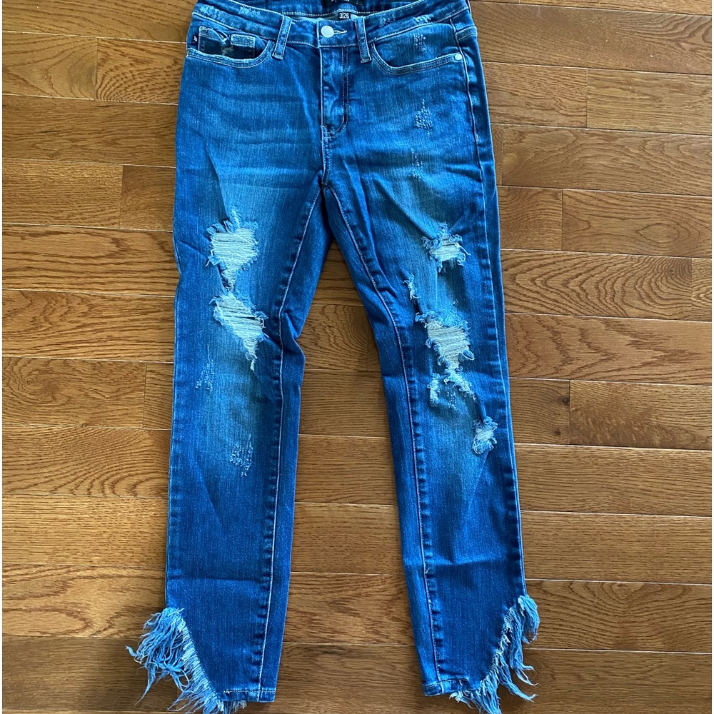 Distressed size 3 jeans